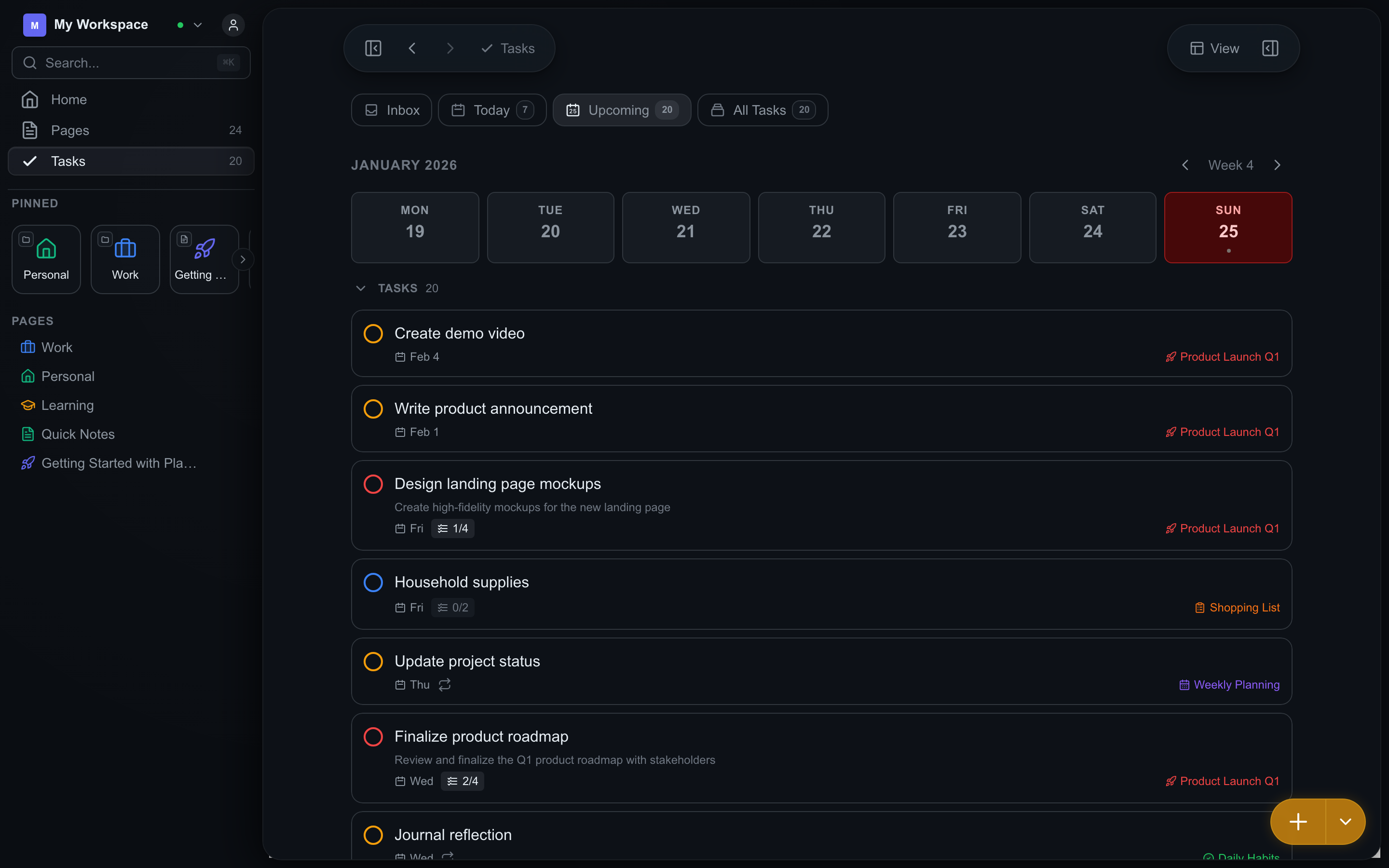 Task Management View